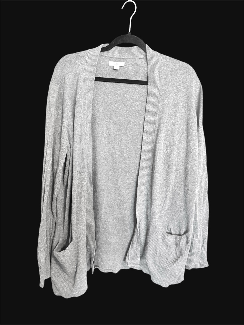 Women’s croft & barrow Heather Gray Open-Front Cardigan Size XL